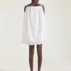 Sliced Mini Dress in Lace with Cape Sliced Mini Dress in Lace with Cape