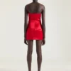 Sliced Mini Dress in Satin Sliced Mini Dress in Satin