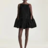 Sliced Mini Ruffled Dress in Lace Sliced Mini Ruffled Dress in Lace