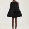 Sliced Mini Ruffled Dress in Lace Sliced Mini Ruffled Dress in Lace