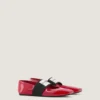 Sliced Square Ballerinas in Patent Leather Sliced Square Ballerinas in Patent Leather