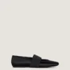 Sliced Square Ballerinas in Satin Sliced Square Ballerinas in Satin