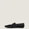 Sliced Square Ballerinas in Satin Sliced Square Ballerinas in Satin