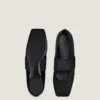 Sliced Square Ballerinas in Satin Sliced Square Ballerinas in Satin