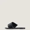 Sliced Square Flat Sandals in Leather Sliced Square Flat Sandals in Leather