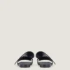 Sliced Square Flat Sandals in Leather Sliced Square Flat Sandals in Leather