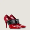 Sliced Square Givenchy Tape Pumps in Patent Leather Sliced Square Givenchy Tape Pumps in Patent Leather