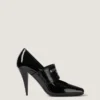 Sliced Square Givenchy Tape Pumps in Patent Leather Sliced Square Givenchy Tape Pumps in Patent Leather