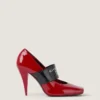 Sliced Square Givenchy Tape Pumps in Patent Leather Sliced Square Givenchy Tape Pumps in Patent Leather