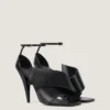 Sliced Square Heeled Sandals in Leather Sliced Square Heeled Sandals in Leather