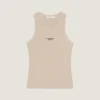 Slim Fit Tank Top in Cotton with Givenchy Paris Print Slim Fit Tank Top in Cotton with Givenchy Paris Print
