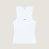 Slim Fit Tank Top in Cotton with Givenchy Paris Print Slim Fit Tank Top in Cotton with Givenchy Paris Print