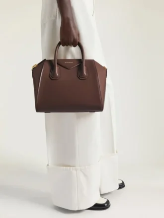 Small Antigona Bag in Box Leather