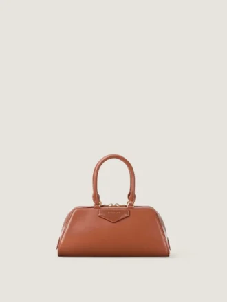 Small Antigona East-West Bag in Box Leather