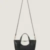 Small the Snatch Bag in Grained Bicolor Leather Small the Snatch Bag in Grained Bicolor Leather