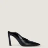 Spiky Heeled Mules in Leather Spiky Heeled Mules in Leather