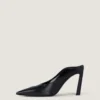 Spiky Heeled Mules in Leather Spiky Heeled Mules in Leather