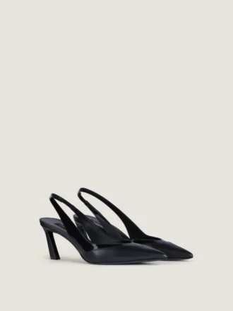 Spiky Slingbacks in Leather