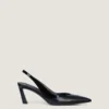 Spiky Slingbacks in Leather