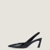 Spiky Slingbacks in Leather