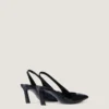 Spiky Slingbacks in Leather