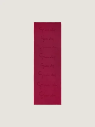 Stole in Silk and Cotton with Givenchy Signature