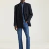 Deconstructed Peaked Lapel Jacket in Wool Deconstructed Peaked Lapel Jacket in Wool