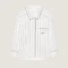 Striped Shirt in Cotton and Silk