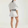Striped Shorts in Cotton and Silk