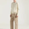 Sweater in Cotton Knit with Givenchy Paris Embroidery Sweater in Cotton Knit with Givenchy Paris Embroidery