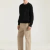Sweater in Cotton Knit with Givenchy Paris Embroidery Sweater in Cotton Knit with Givenchy Paris Embroidery