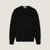 Sweater in Cotton Knit with Givenchy Paris Embroidery Sweater in Cotton Knit with Givenchy Paris Embroidery