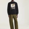 Sweatshirt in Fleece with Surrealism Print Sweatshirt in Fleece with Surrealism Print