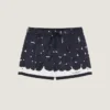 Swim Shorts with Flowers Print