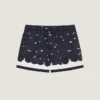 Swim Shorts with Flowers Print