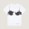 T-Shirt in Cotton with Cutaway Bra Print T-Shirt in Cotton with Cutaway Bra Print
