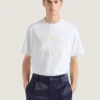 T-Shirt in Cotton with Givenchy Paris Embroidery T-Shirt in Cotton with Givenchy Paris Embroidery