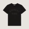 T-Shirt in Cotton with Givenchy Paris Embroidery T-Shirt in Cotton with Givenchy Paris Embroidery