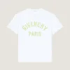 T-Shirt in Cotton with Givenchy Paris Embroidery T-Shirt in Cotton with Givenchy Paris Embroidery