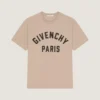 T-Shirt in Cotton with Givenchy Paris Embroidery T-Shirt in Cotton with Givenchy Paris Embroidery