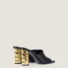 Tape Heeled Mules in Leather Tape Heeled Mules in Leather