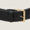 Voyou Large Belt in Shiny Leather